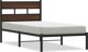 vidaXL Κρεβάτι με Κεφαλάρι, Χωρίς Στρώμα, Καφέ Δρυς, 107x203 εκ