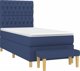 vidaXL Λουτζκο κόντινενταλ με στρώμα 100x200cm, μπλε ύφασμα