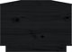 vidaXL vidaXL Stolik kawowy, czarny, 100x50x35 cm, lite drewno sosnowe