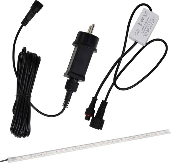 vidaXL Ρουξούνι καταρράκτη με φωτισμό RGB LED, ακρυλικό, 90 εκ.