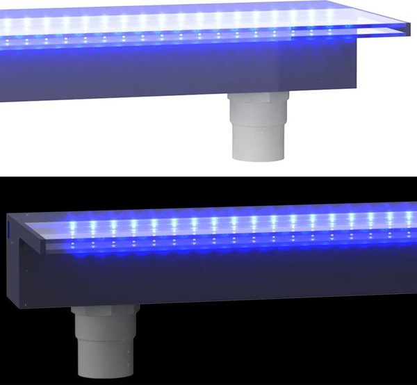 vidaXL Ρουξούνι καταρράκτη με φωτισμό RGB LED, ακρυλικό, 90 εκ.