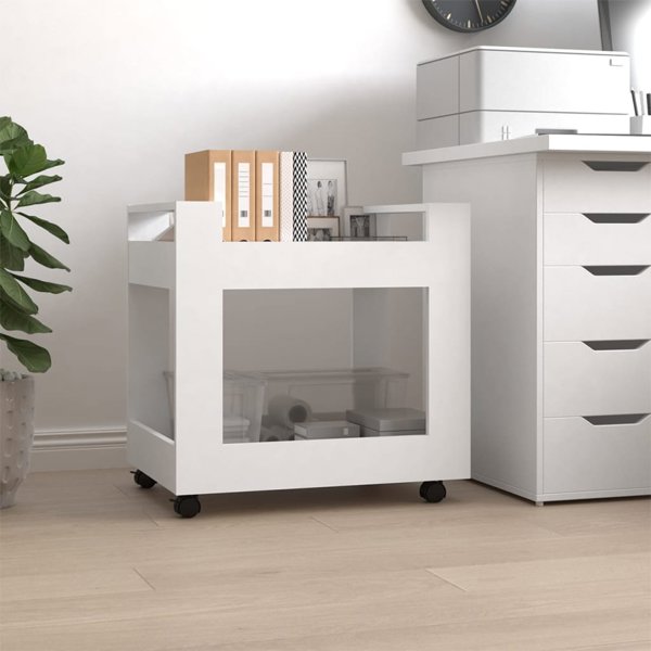 vidaXL Ντουλάπι κάτω από γραφείο, λευκό, 60x45x60 εκ., σύνθετο ξύλο
