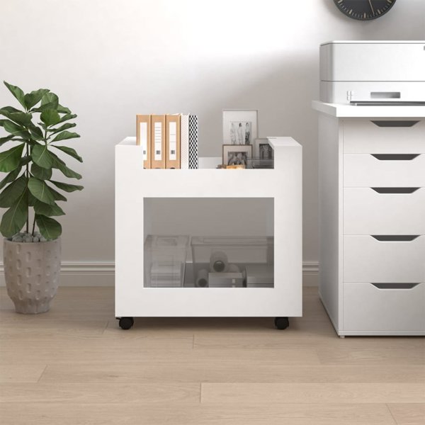 vidaXL Ντουλάπι κάτω από γραφείο, λευκό, 60x45x60 εκ., σύνθετο ξύλο