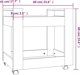 vidaXL Ντουλάπι κάτω από γραφείο, λευκό, 60x45x60 εκ., σύνθετο ξύλο