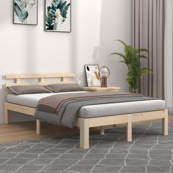 vidaXL Πλαίσιο κρεβατιού lite ξύλο 120x200 cm