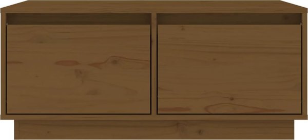 vidaXL Τραπεζάκι σαλονιού, χρώμα μέλι καφέ, 80x50x35 εκ, από μασίφ πεύκο