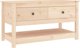 vidaXL Stolik kawowy, 102x49x55 cm, lite drewno sosnowe