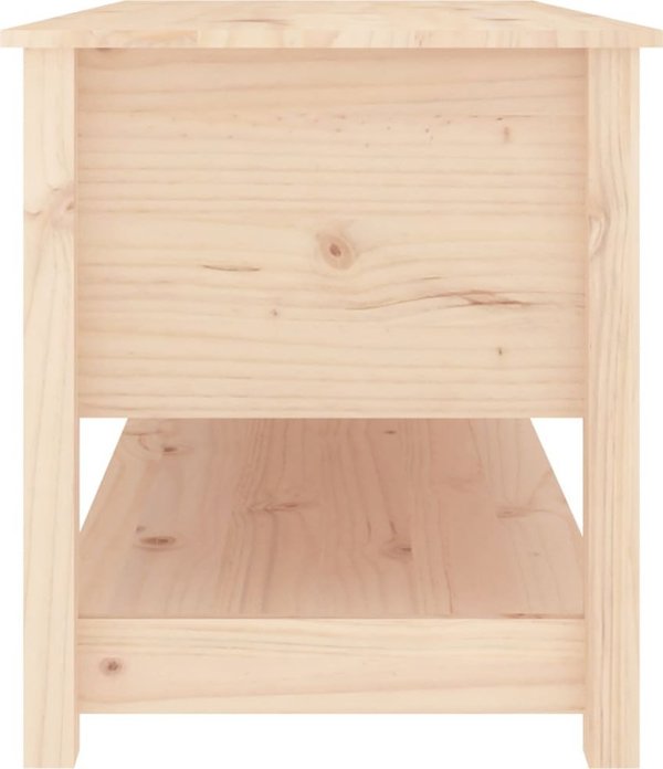 vidaXL Stolik kawowy, 102x49x55 cm, lite drewno sosnowe