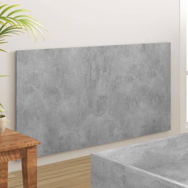 vidaXL Wezglowie lozka, szarosc betonu, 160x1,5x80 cm