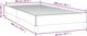 vidaXL Ράμα κρεβατιού, καπουτσίνο, 80x200 cm, επενδυμένη με δερματίνη