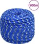 vidaXL Ναυτική γραμμή μπλε 10 mm, 500 m, πολυπροπυλένιο