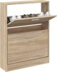 vidaXL Szafka για παπούτσια, δρυς, 59x17x81 εκ., ξυλώδες υλικό
