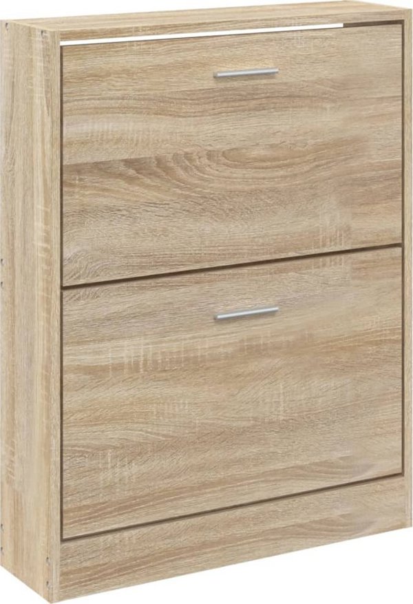 vidaXL Szafka για παπούτσια, δρυς, 59x17x81 εκ., ξυλώδες υλικό