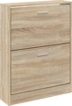 vidaXL Szafka για παπούτσια, δρυς, 59x17x81 εκ., ξυλώδες υλικό