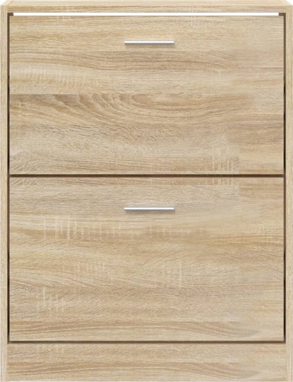 vidaXL Szafka για παπούτσια, δρυς, 59x17x81 εκ., ξυλώδες υλικό