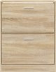 vidaXL Szafka για παπούτσια, δρυς, 59x17x81 εκ., ξυλώδες υλικό