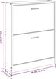 vidaXL Szafka για παπούτσια, δρυς, 59x17x81 εκ., ξυλώδες υλικό