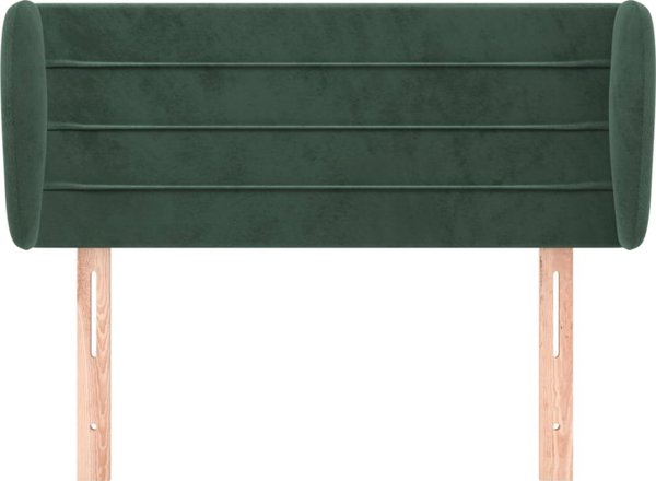 vidaXL Zaglope uszak ciemnozielony, 103x23x78/88 cm, aksamitny