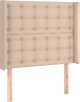 vidaXL Ζαγκλόουκ uszak cappuccino 93x16x118/128 cm από τεχνητό δέρμα