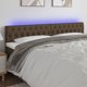vidaXL Zaglowek do lozkou me LED, skouro kafes, 200x7x78/88 cm, yfasma