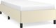vidaXL Rama lozkou krem me texniki dermatinh 90x190 cm