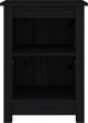 vidaXL vidaXL Szafki nocne, 2 szt., czarne, 40x35x55 cm, lite drewno sosnowe