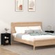 vidaXL vidaXL Szafki nocne, 2 szt., czarne, 40x35x55 cm, lite drewno sosnowe
