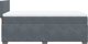 vidaXL Κρεβάτι Continental με Στρώμα, Σκούρο Γκρι Βελούδο, 90x200 cm