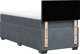 vidaXL Κρεβάτι Continental με Στρώμα, Σκούρο Γκρι Βελούδο, 90x200 cm