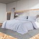 VidaXL Σετ Σεντόνια Γκρι 155x220 cm Βαμβάκι