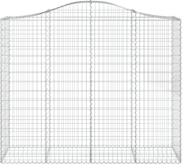 vidaXL Γκαμπιονικά καλάθια, 3 τεμ, 200x50x160/180 cm, γαλβανισμένος σίδηρος