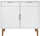 vidaXL Ντουλάπι, λευκό, 90x40x80 εκ, μασίφ πεύκο