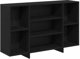 vidaXL Μπουφές Μαύρος Δρυς 120 x 30 x 75 cm από υλικό ξύλου