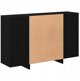 vidaXL Μπουφές Μαύρος Δρυς 120 x 30 x 75 cm από υλικό ξύλου