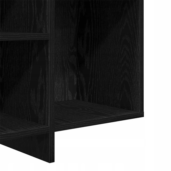 vidaXL Μπουφές Μαύρος Δρυς 120 x 30 x 75 cm από υλικό ξύλου