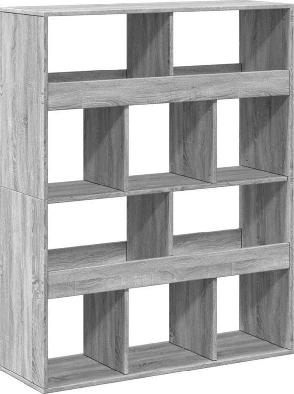 vidaXL Ράφι σε χρώμα Sonoma γκρι δρυς, 100x33x125,5 εκ.