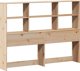 vidaXL Κεφαλάρι Κρεβατιού με Ράφια, 150 cm, Μαόξινο Ξύλο Πεύκου