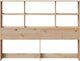 vidaXL Κεφαλάρι Κρεβατιού με Ράφια, 150 cm, Μαόξινο Ξύλο Πεύκου