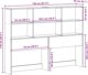 vidaXL Κεφαλάρι Κρεβατιού με Ράφια, 150 cm, Μαόξινο Ξύλο Πεύκου