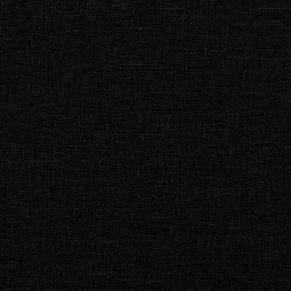 vidaXL Κρεβάτι Continental με στρώμα, μαύρο, ύφασμα 90x190 cm