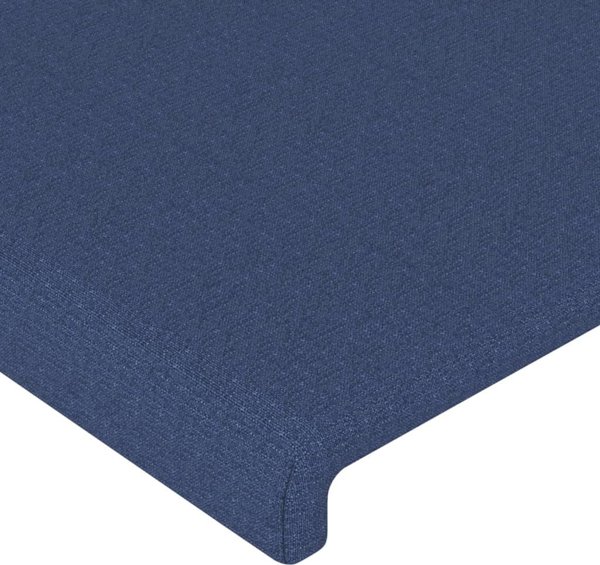 vidaXL Υποστήριγμα κεφαλής uszak, μπλε, 163x23x78/88 εκ., ύφασμα