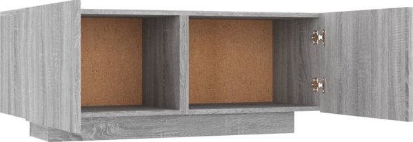vidaXL Ζαφκίνα για Τηλεόραση, Γκρι Δρυς Sonoma, 100x35x40 cm