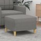 vidaXL Υποπόδιο σκούρο γκρι ταπετσαρισμένο 60x50x41 cm