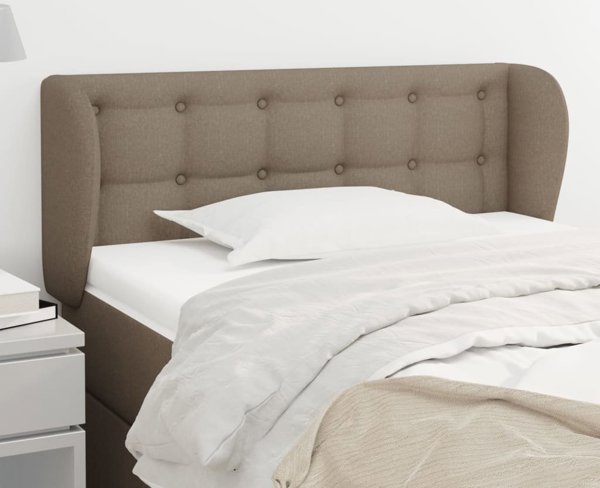 vidaXL Κεφαλάρι τύπου uszak, taupe, 83x23x78/88 εκ., ύφασμα
