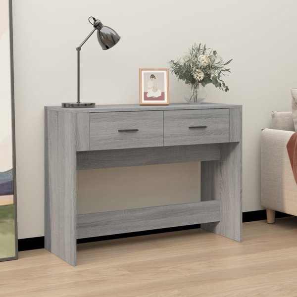 vidaXL Κονσόλα, γκρι δρυς σονόμα, 100x39x75 εκ.