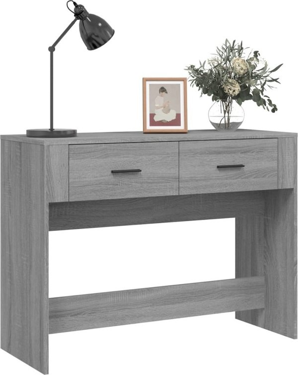 vidaXL Κονσόλα, γκρι δρυς σονόμα, 100x39x75 εκ.