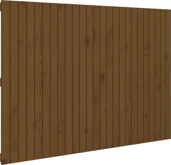 vidaXL Κεφαλάρι κρεβατιού μέλι-καφέ 159,5x3x110 cm από ξύλο πεύκου