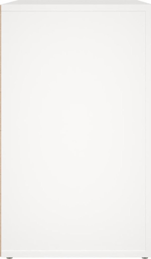 vidaXL Λευκό κομοδίνο, 50x36x60 εκ., ξυλοποιο υλικό