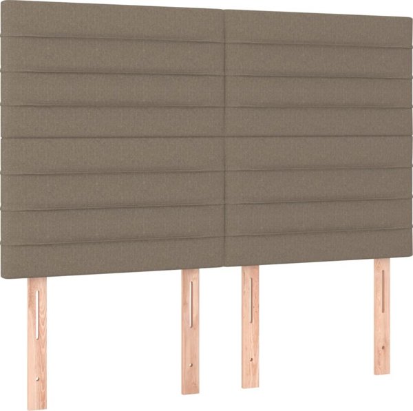 vidaXL Καναπεδένιο Κρεβάτι με Στρώμα, Ταουπ, 140x190 εκ., Ύφασμα