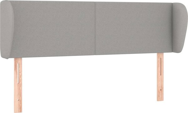 vidaXL Κεφαλάρι ουσάκ, ανοιχτό γκρι, 147x23x78/88 cm, ύφασμα